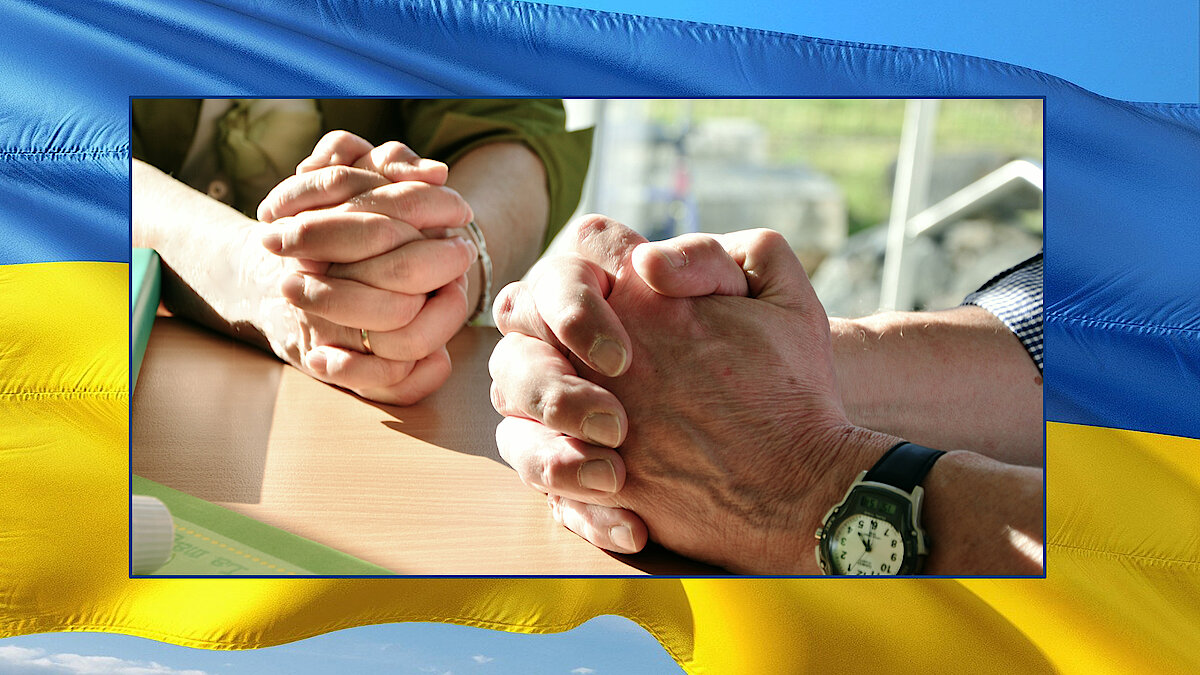 Private Gebete für ein Ende des Krieges in der Ukraine